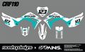 HDTMINIS HONDA TEAL GRAPHICS KIT