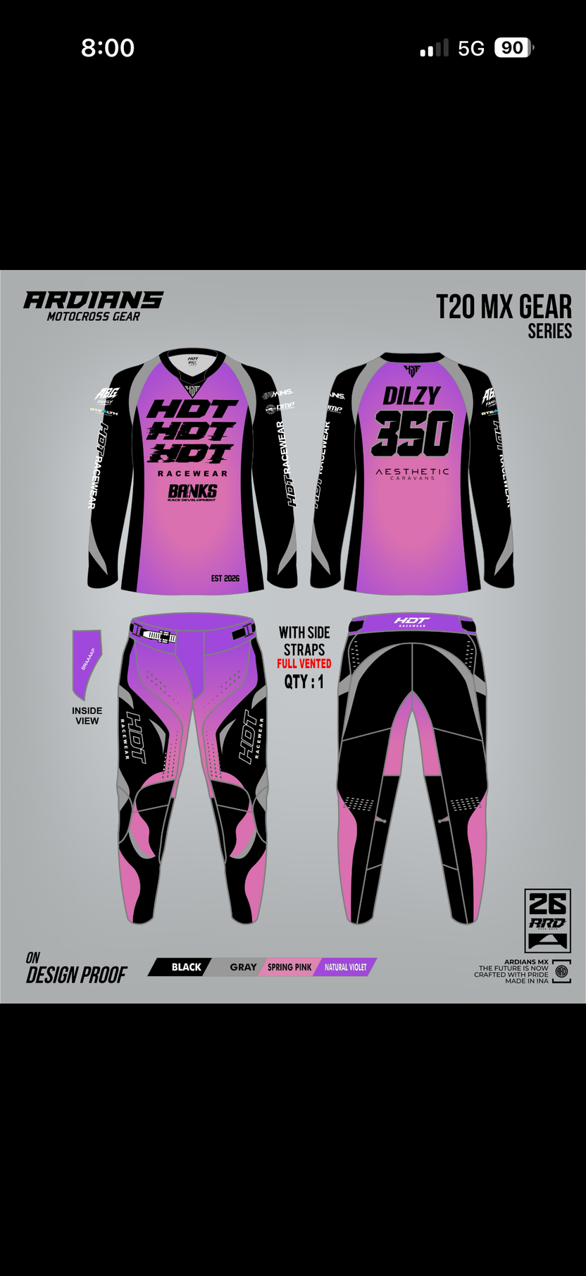 T562 PINKSPRING – HDT MINIS